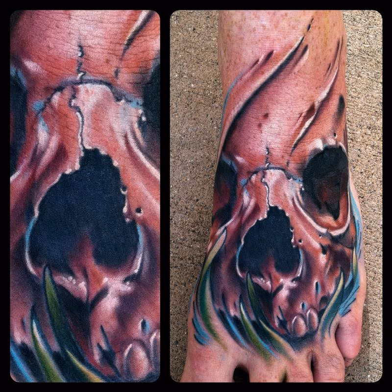 Skull foot