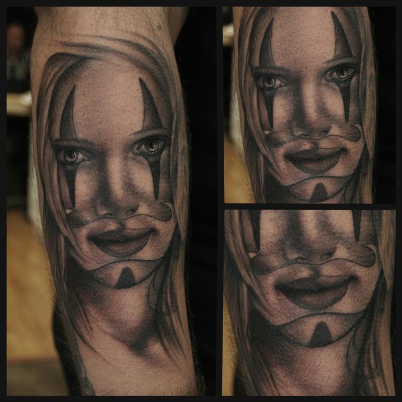 Casablanca black and gray tattoo addition
