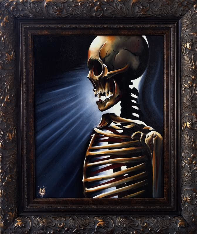 Skeleton oil on canvas