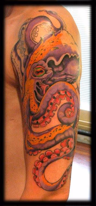 Color Octopus Tattoo
