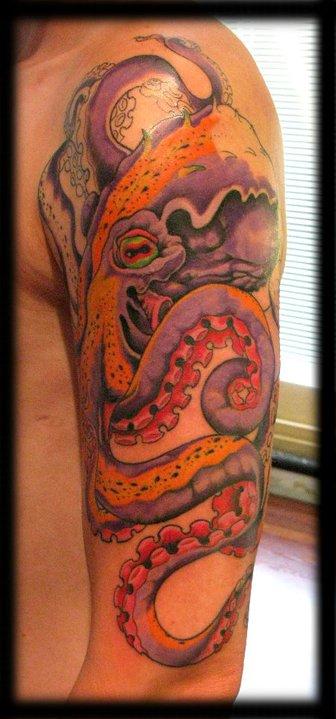 Color Octopus Tattoo