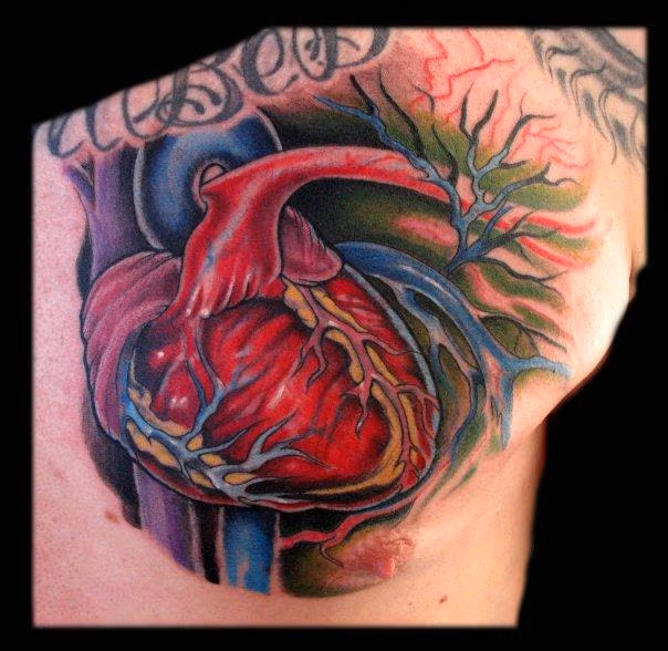 Anatomical Heart Tattoo