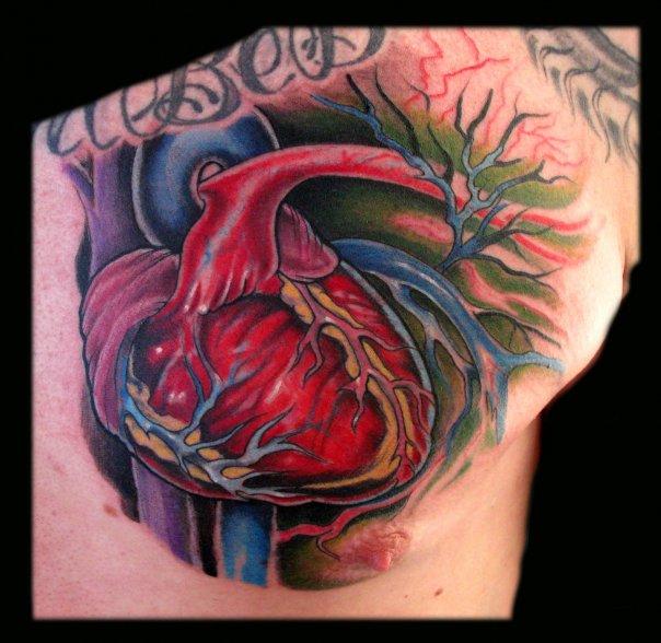 Anatomical Heart Tattoo