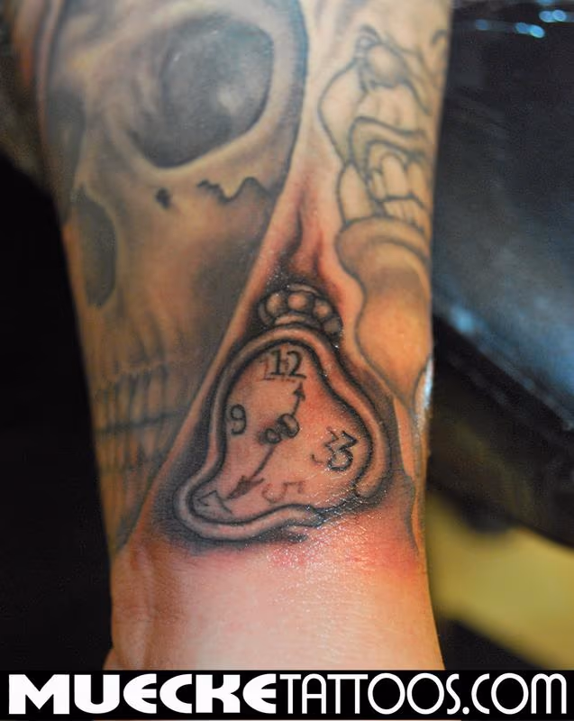 clock tattoo