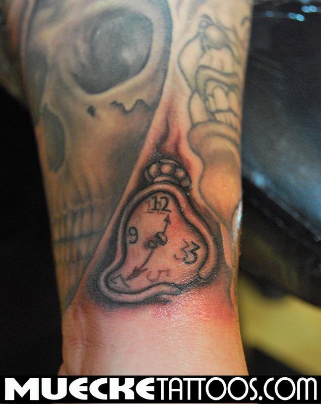 clock tattoo