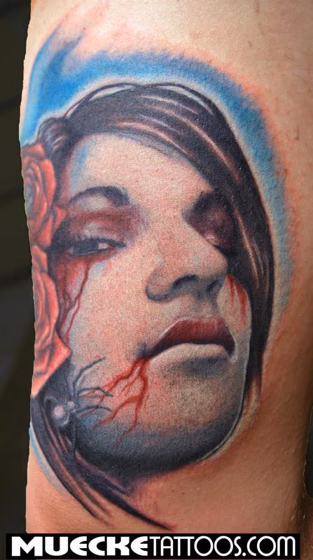 Bloody Girl Portrait
