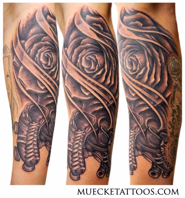Roller Skates and Rose Tattoo