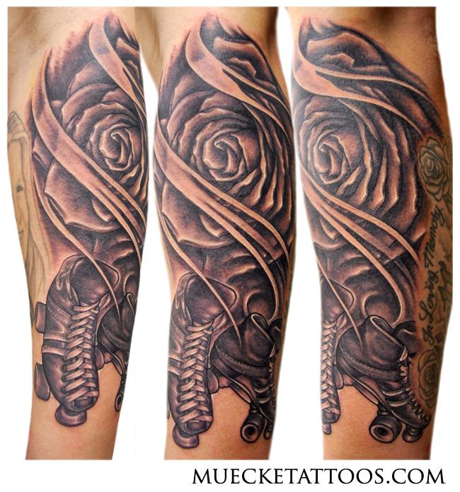 Roller Skates and Rose Tattoo