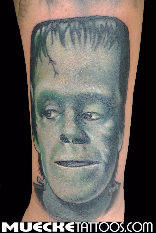 Munsters Portrait Herman Munster Tattoo