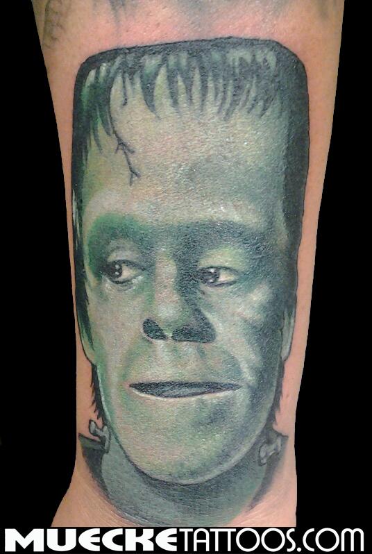 Munsters Portrait Herman Munster Tattoo