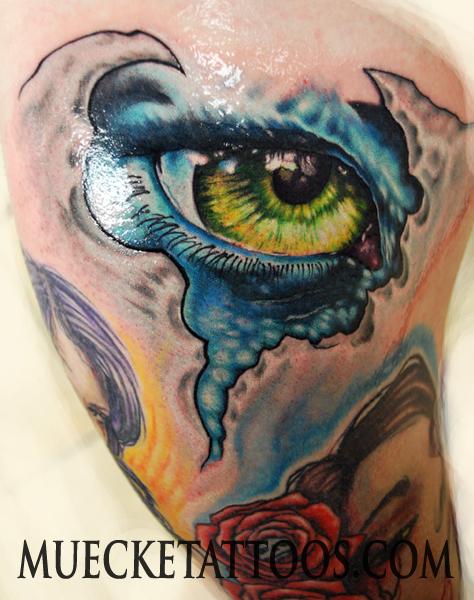 Muecke Eyeball Tattoo
