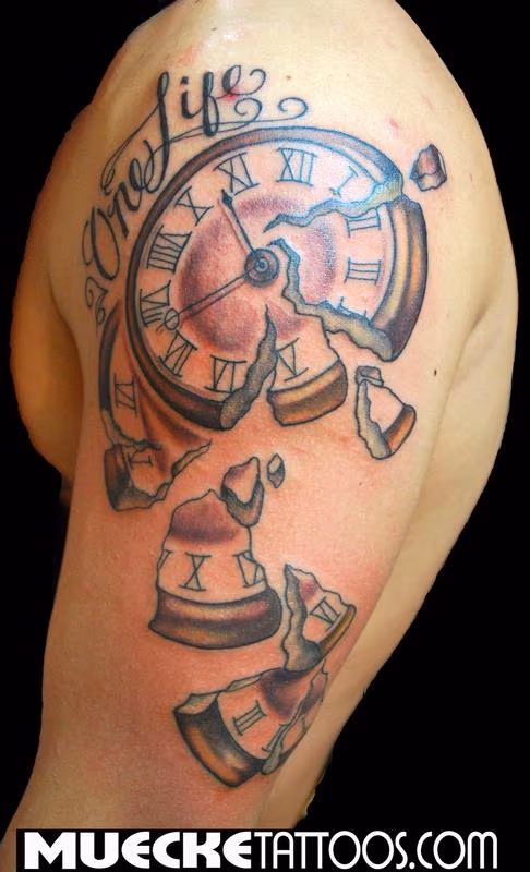 time crumbles tattoo