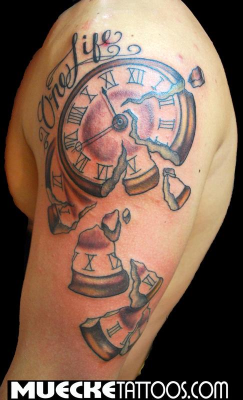 time crumbles tattoo