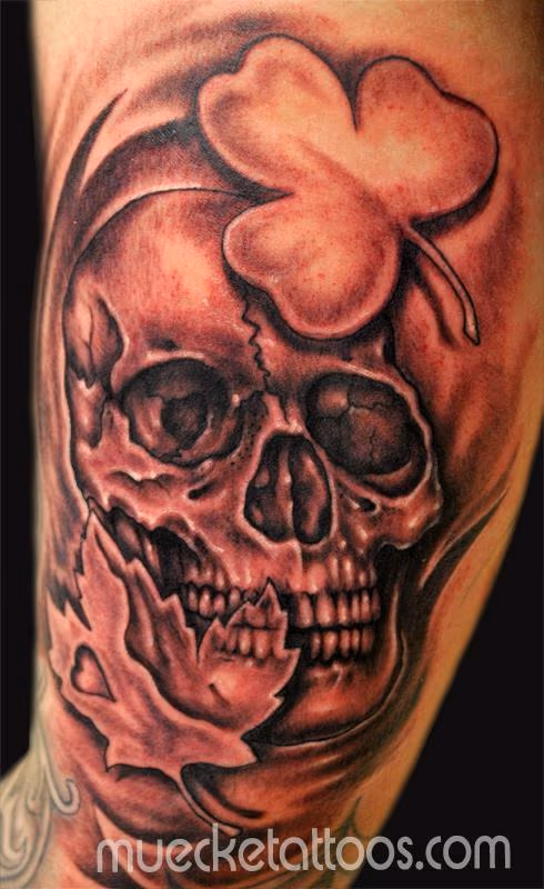 Skull Tattoo, Irish Canadian.