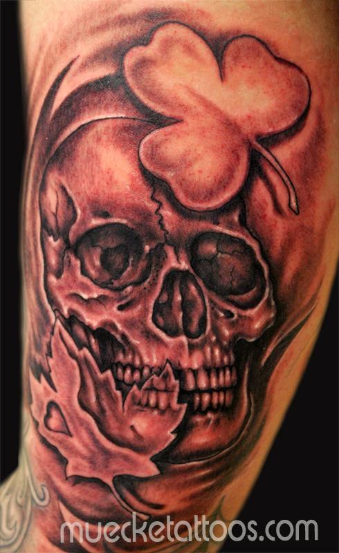 Skull Tattoo, Irish Canadian.