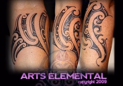 Ta moko leg