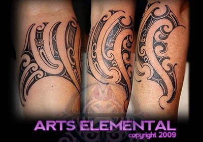 Ta moko leg