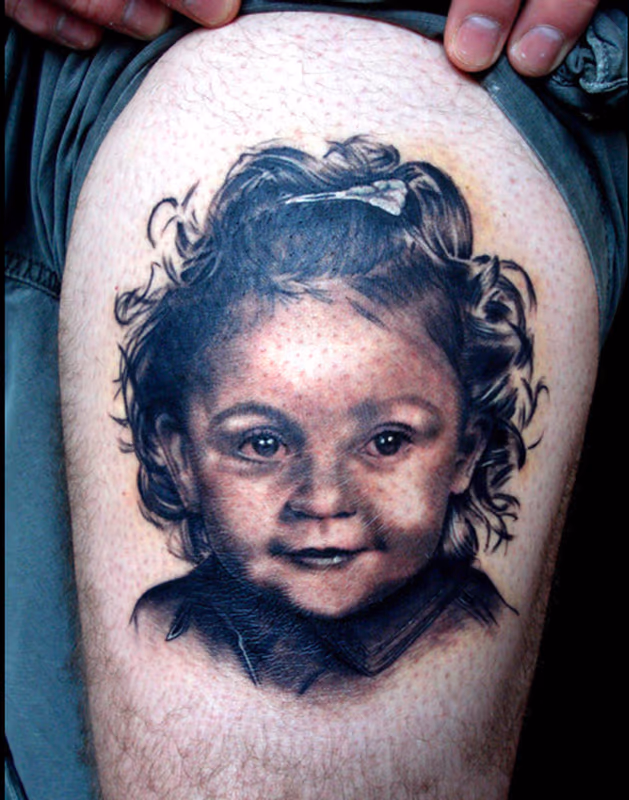 Baby Portrait Tattoo