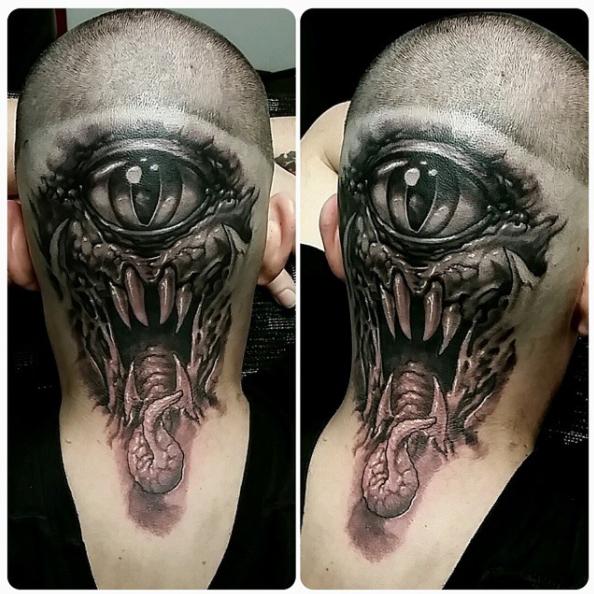 cyclops monster on head