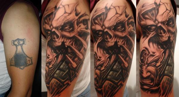 Black and Gray Coverup