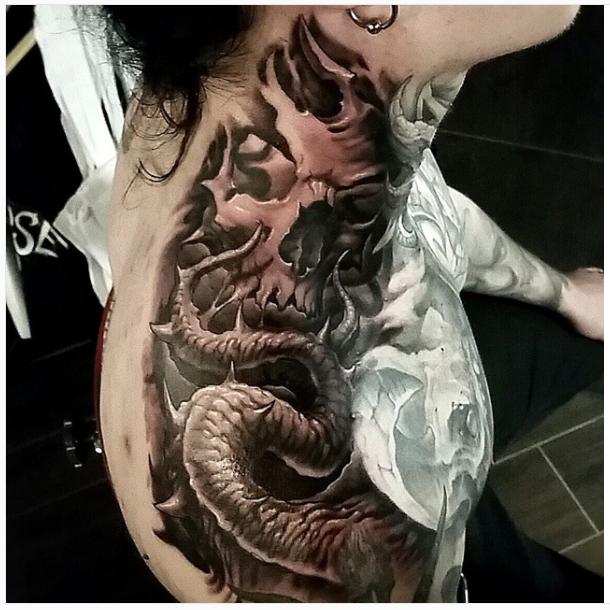 traps & neck tentacle and skull