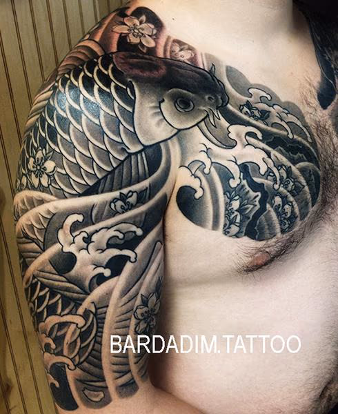 Black and grey japanese sleeve