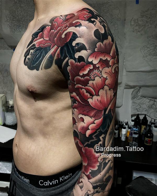 Peony Japanese Tattoo