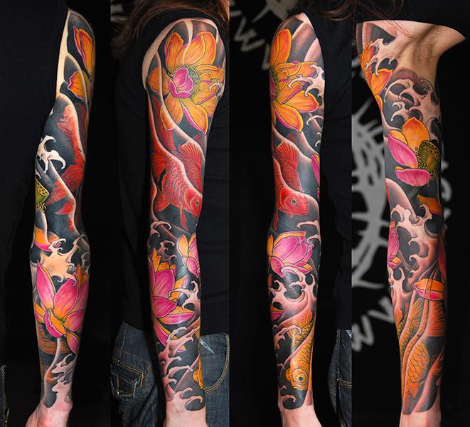 Golden Fish and Lotus