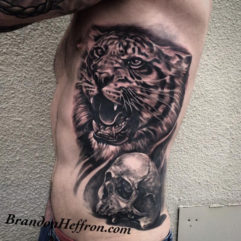 Tiger and Skull