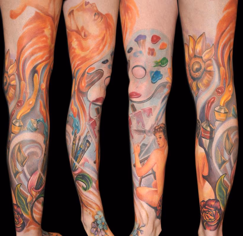 Painter Pin-Up Leg Sleeve