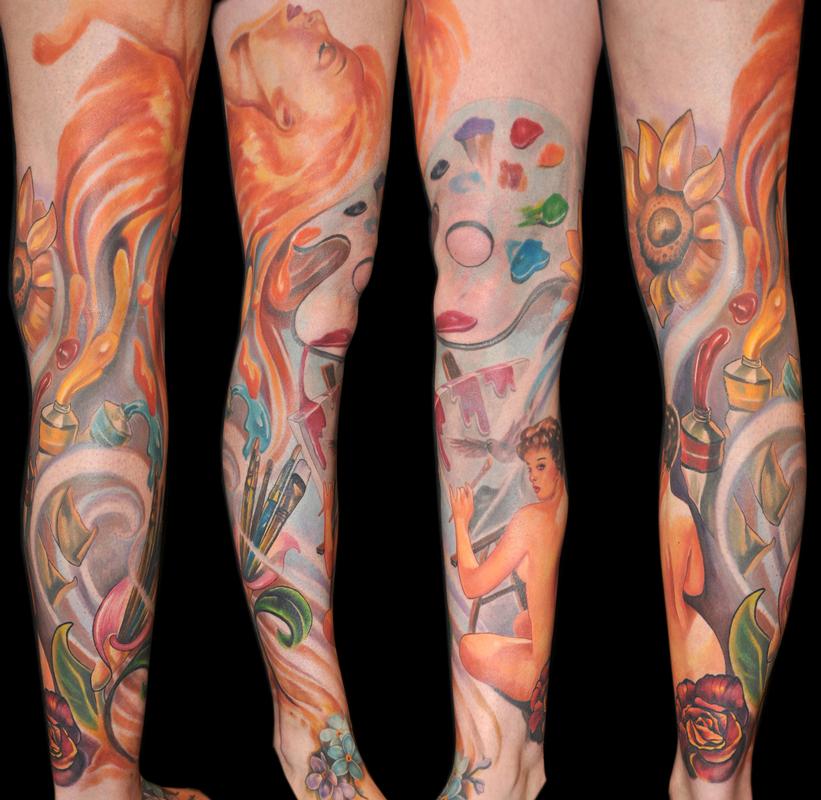 Painter Pin-Up Leg Sleeve