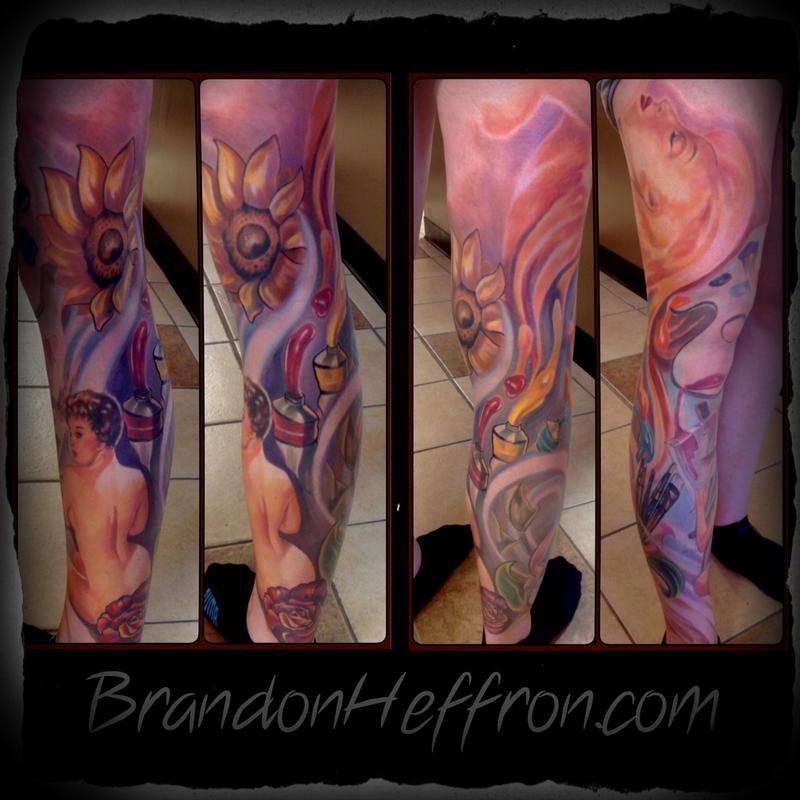 Pin up paint leg sleeve