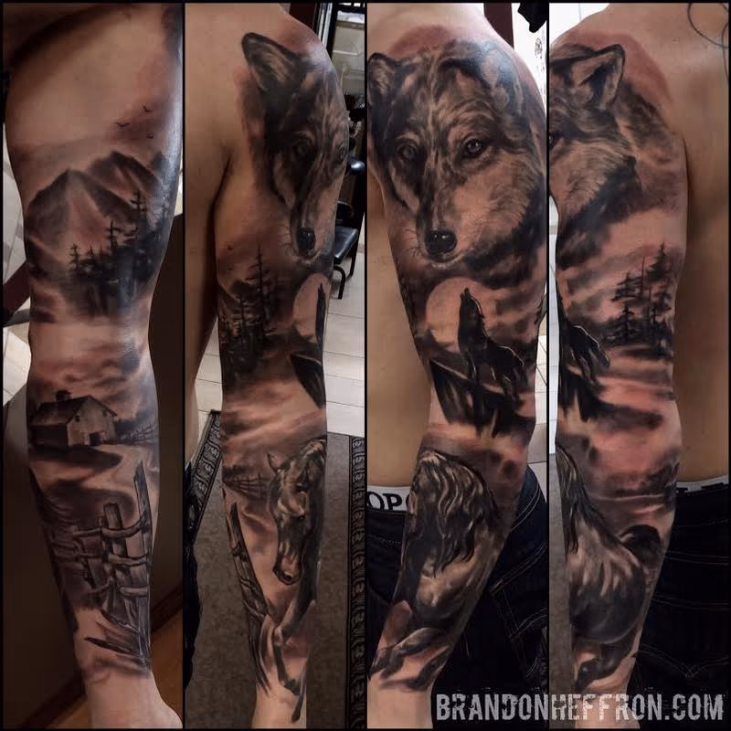 Wolf Sleeve