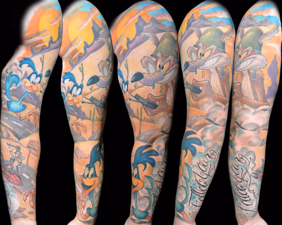 Road Runner & Wylie Coyote Sleeve