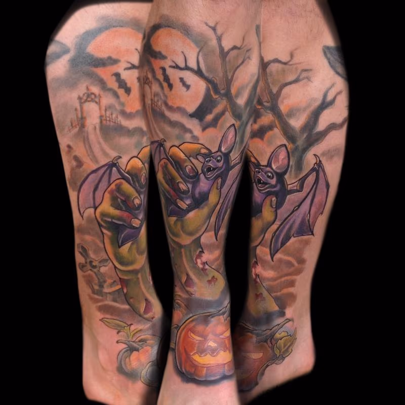 Halloween leg piece