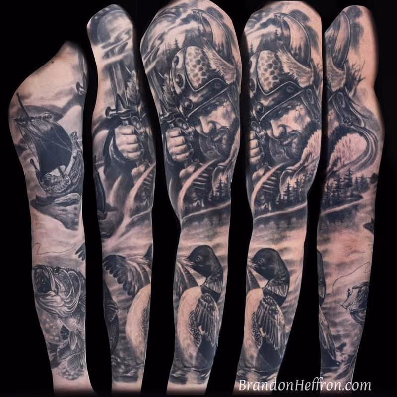 Minnesota Wilderness Sleeve with Viking