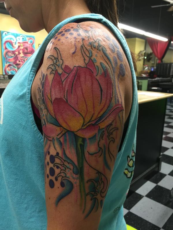 watercolor lotus