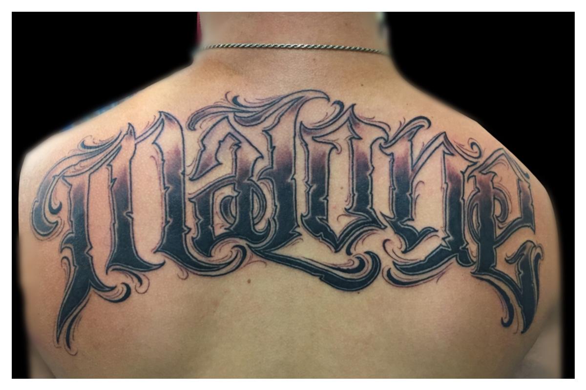 lettering Malone