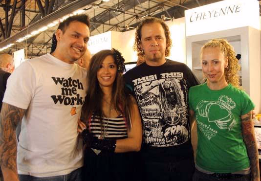 Leilagio with Max from hell Berlin Tattoo Convention 2012