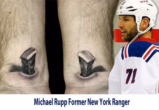 Michael Rupp former New York Ranger tattoo by Biagio.