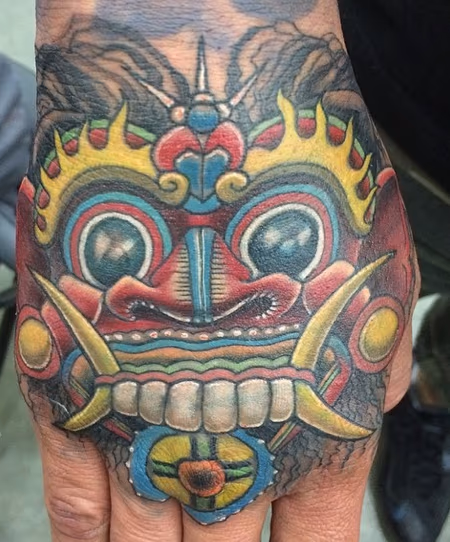 Cover up hand tattoo