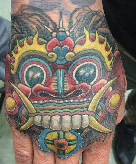 Cover up hand tattoo