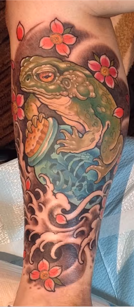 A frog and jar
