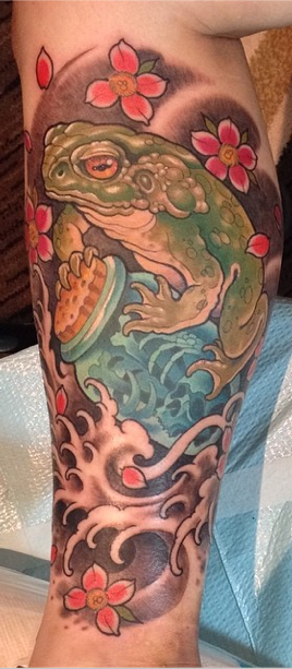 A frog and jar