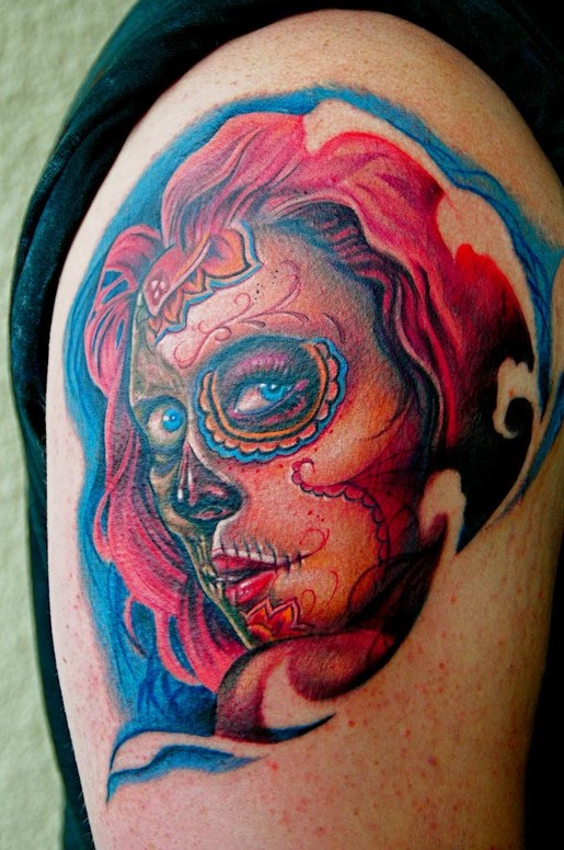 Sugar Skull Girl tattoo