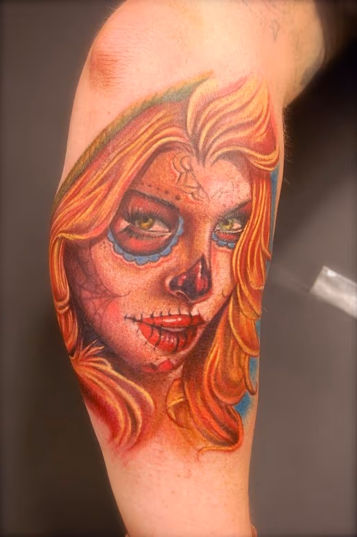 Sugar Skull Girl tattoo