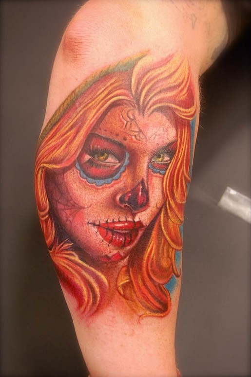 Sugar Skull Girl tattoo
