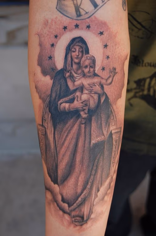Virgin Mary and Baby Jesus