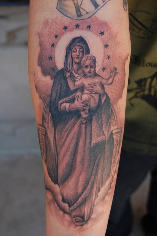 Virgin Mary and Baby Jesus