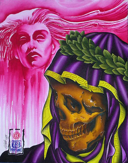 Skull with Pink Face